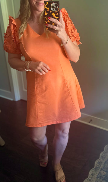 Coral Rose Dress