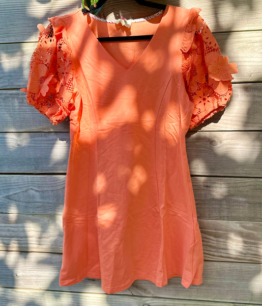 Coral Rose Dress