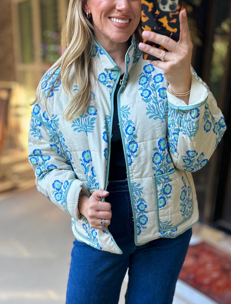 Floral Frost Jacket - CREAM